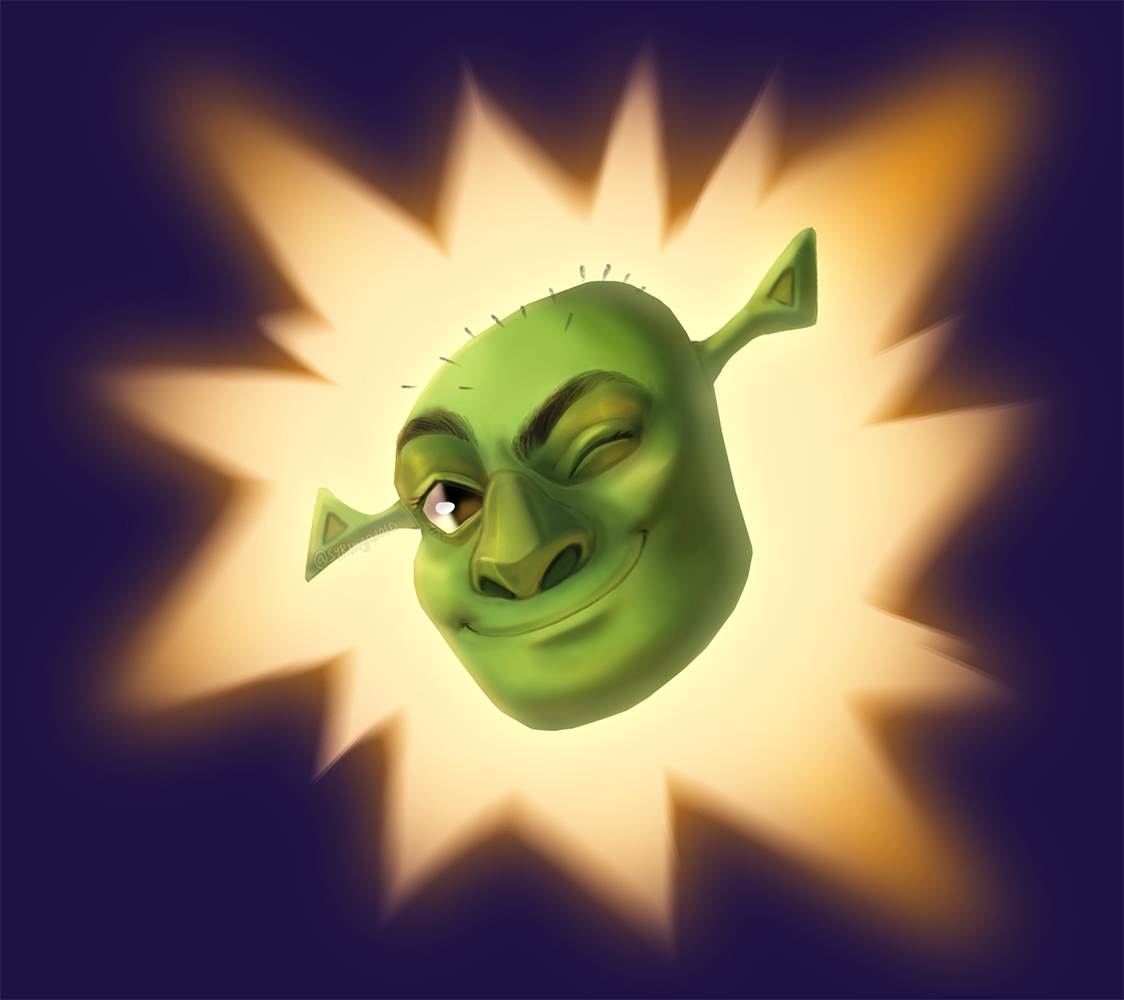 Shrek head by Syringavoid