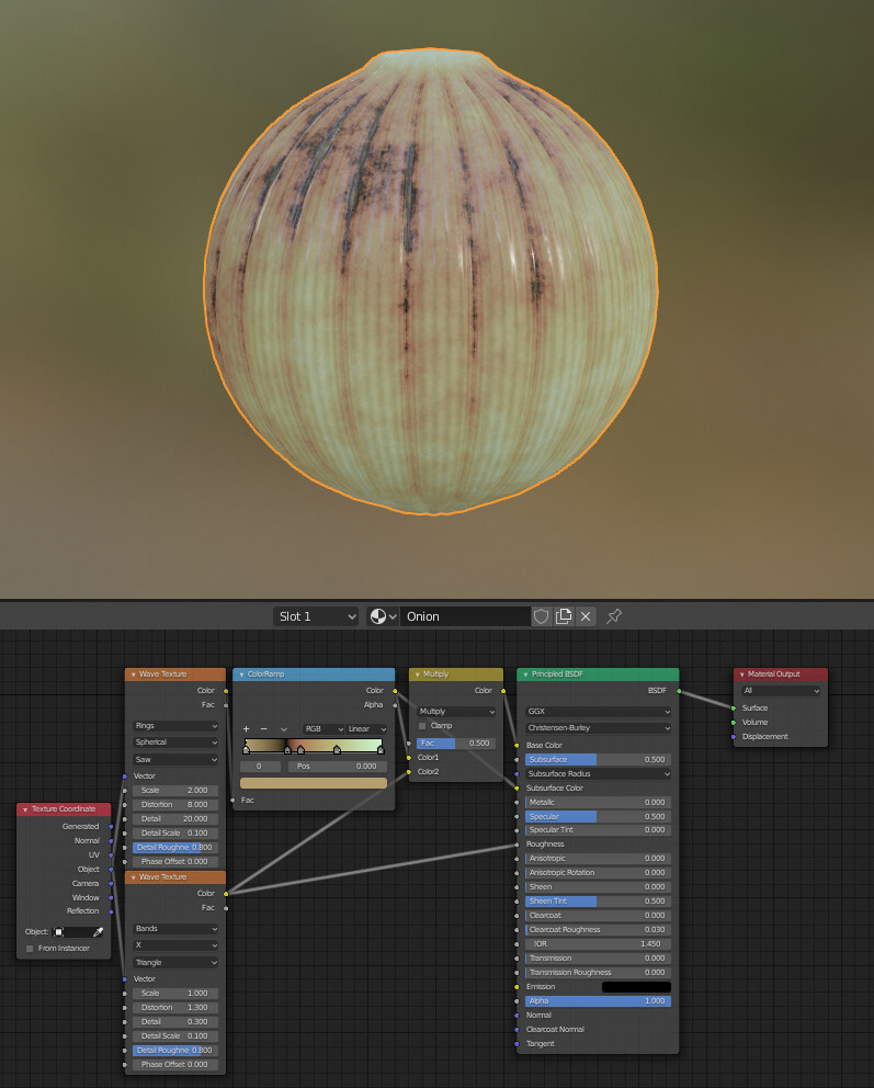 Procedural onion test by Brian Prioletti