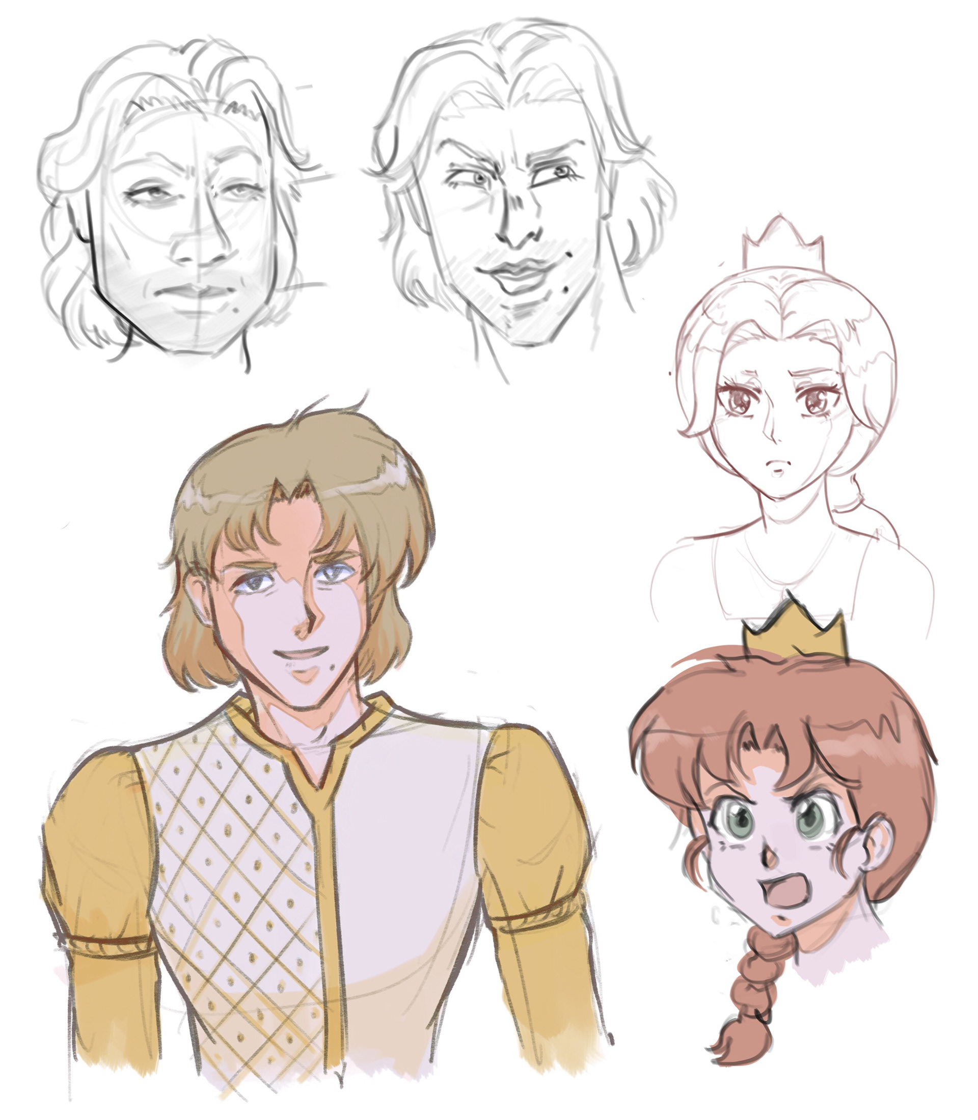 Character sketches by Jesse Thaul & Beverly Ward