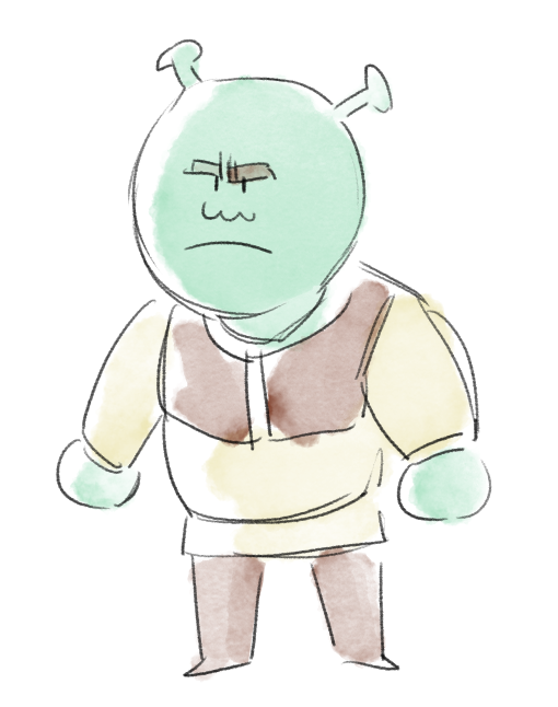 Shrek sketch by Nae_Ella