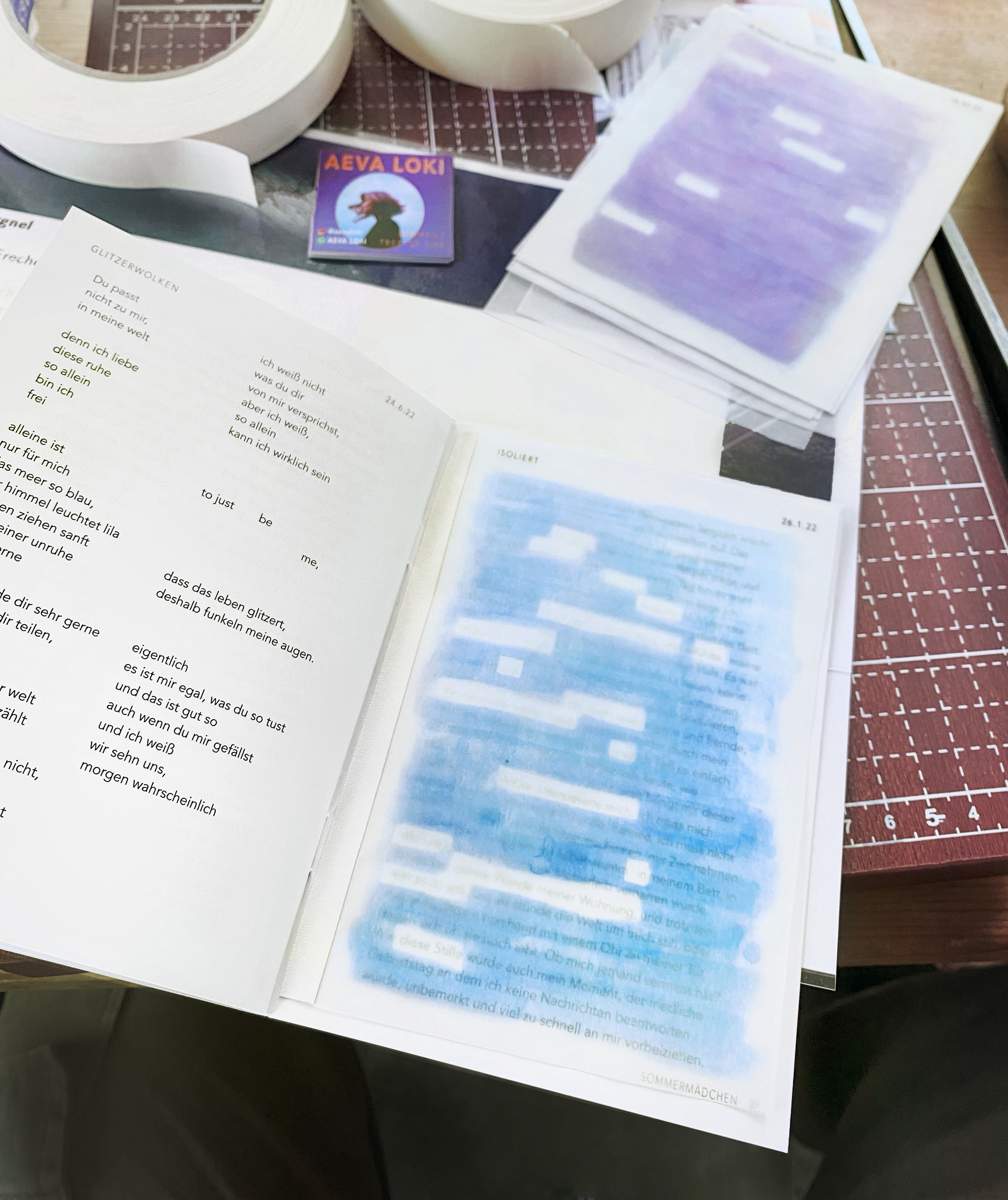 Poetry booklet making | Blackoutpoems