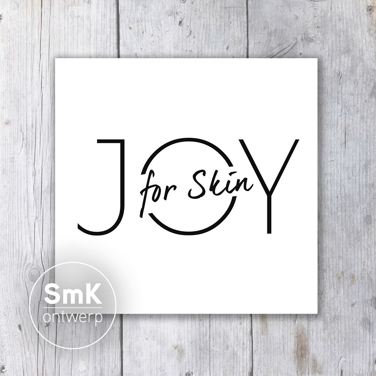 Voor beautysalon Joy for Skin uit Apeldoorn heeft grafisch ontwerpbureau Spijkers met Koppen het logo mogen ontwerpen