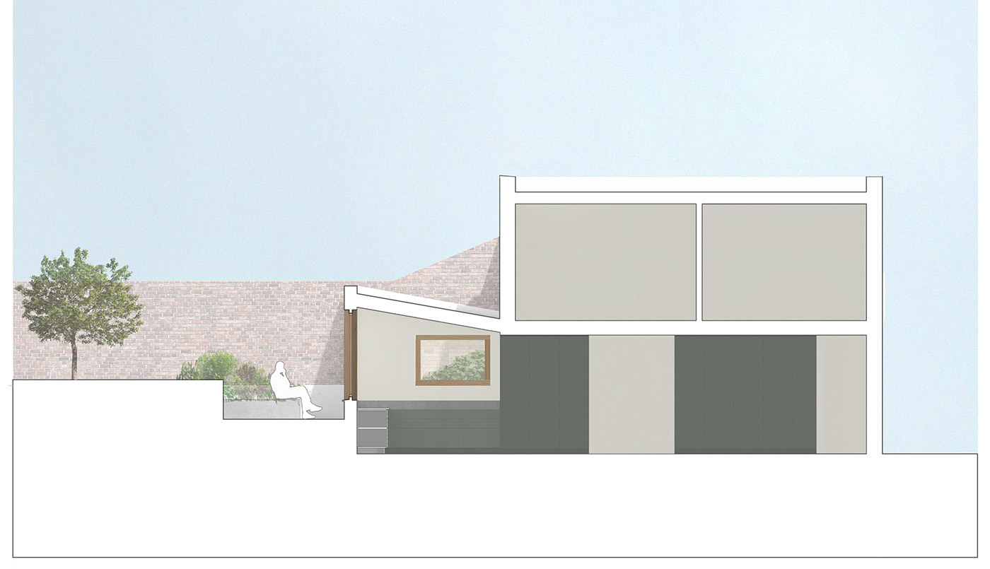 Section drawing through extension