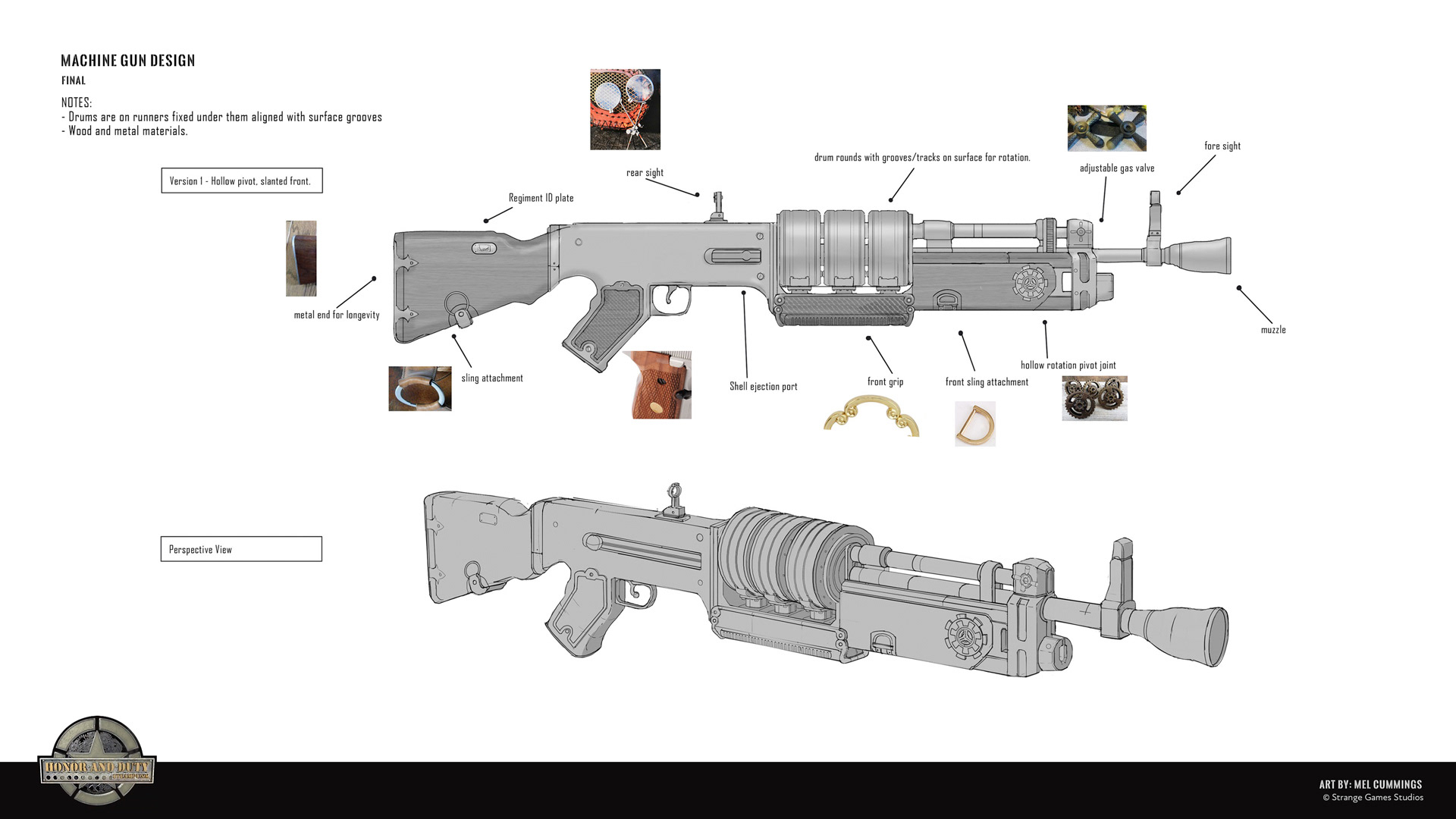 Final design and callouts