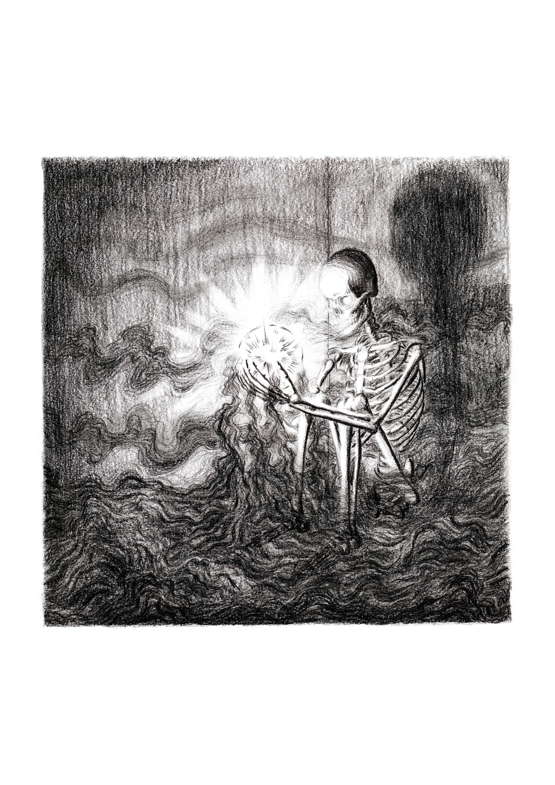 'The use of the orb'. Pencil on A3 sized paper.