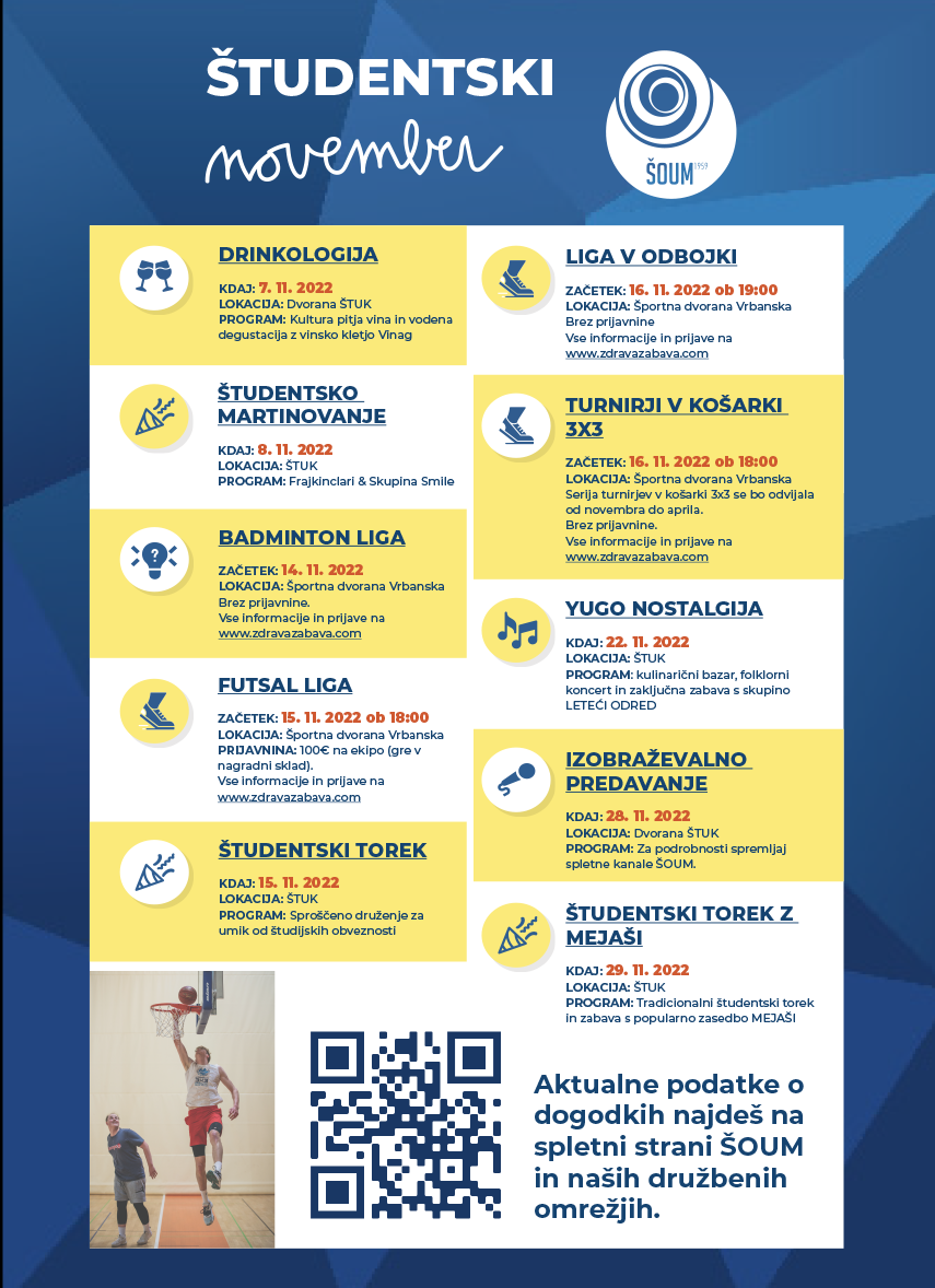 Monthly event poster