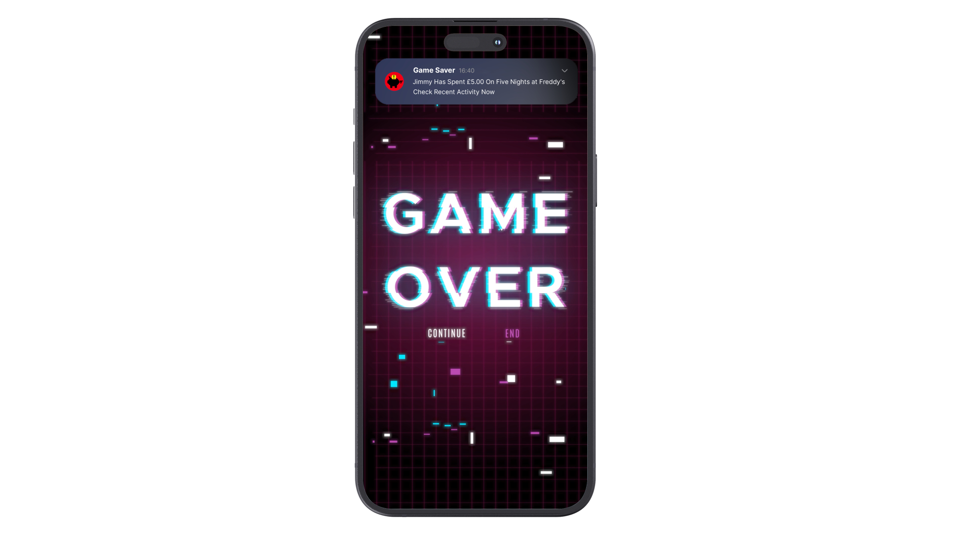 Game Saver App Notification