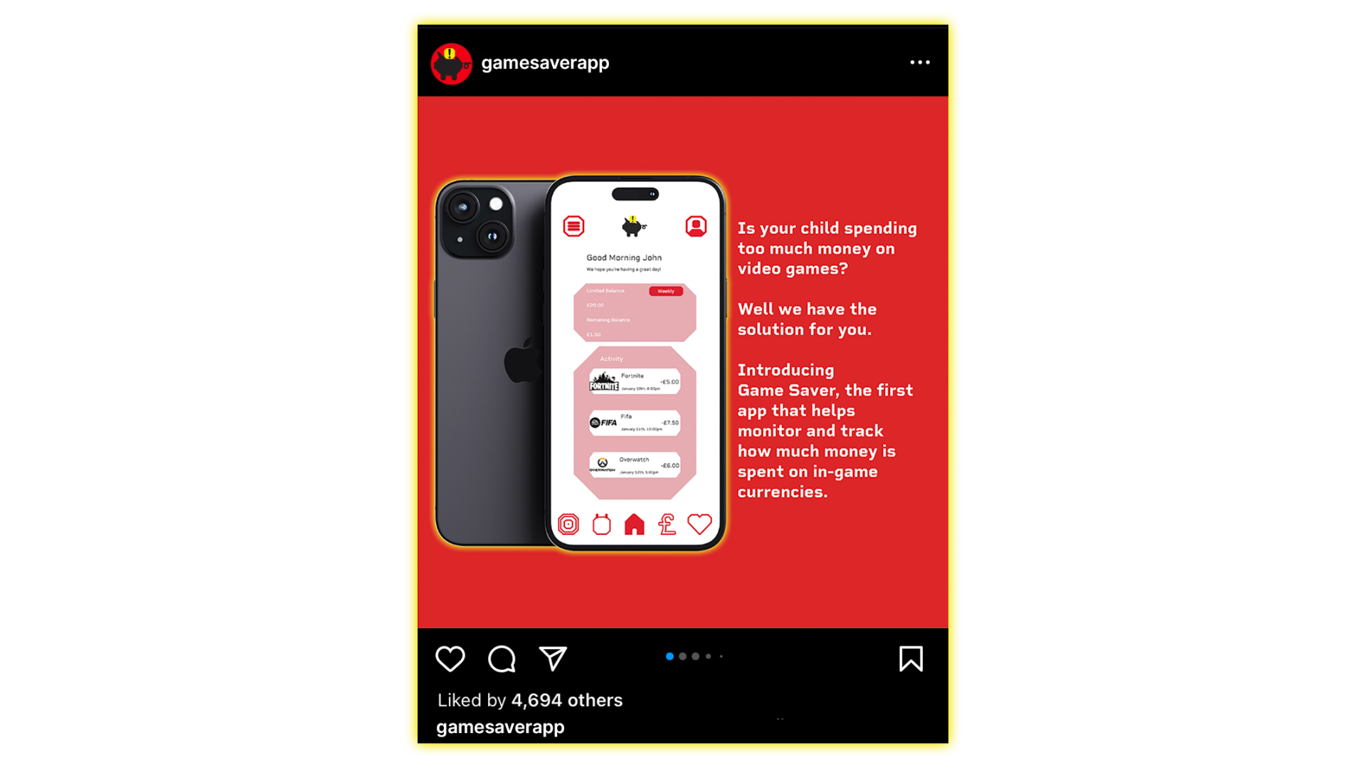 Game Saver Instagram Post 1