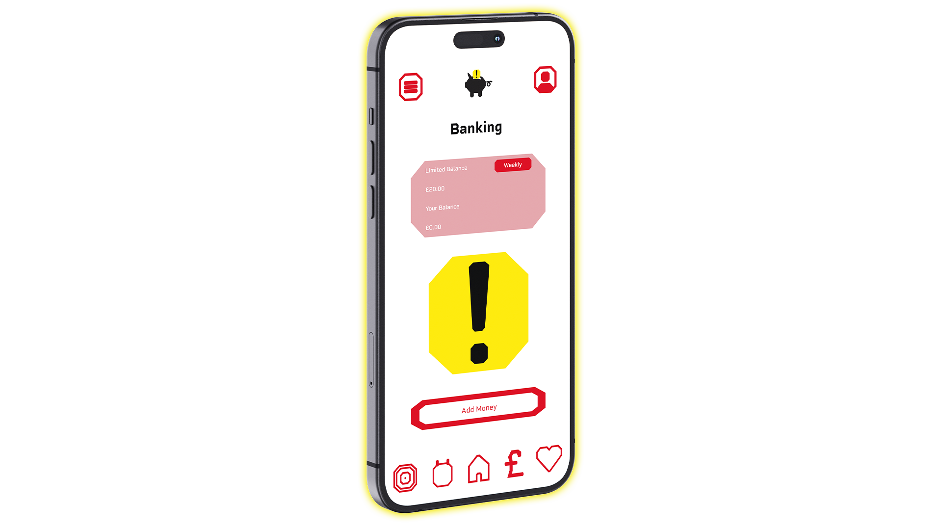 Game Saver App Banking Page