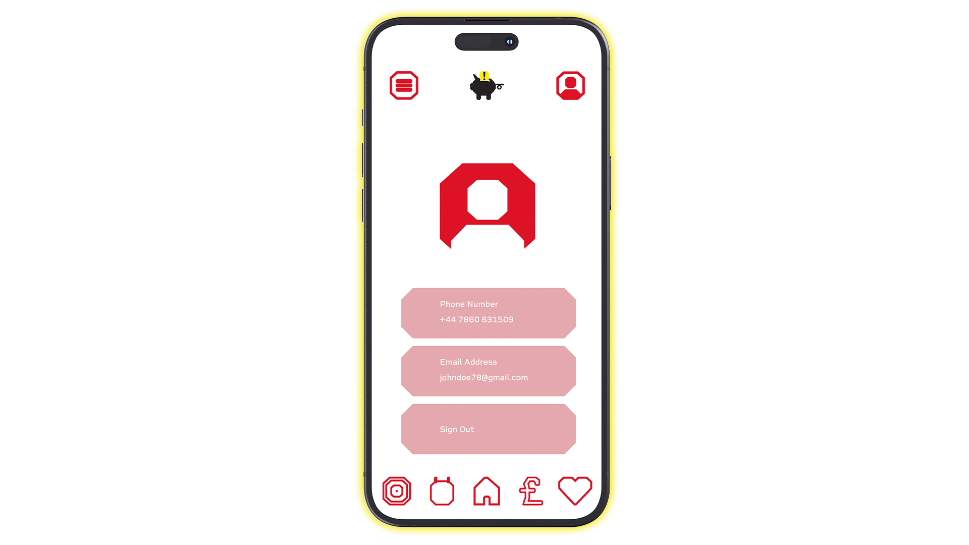 Game Saver App Account Page