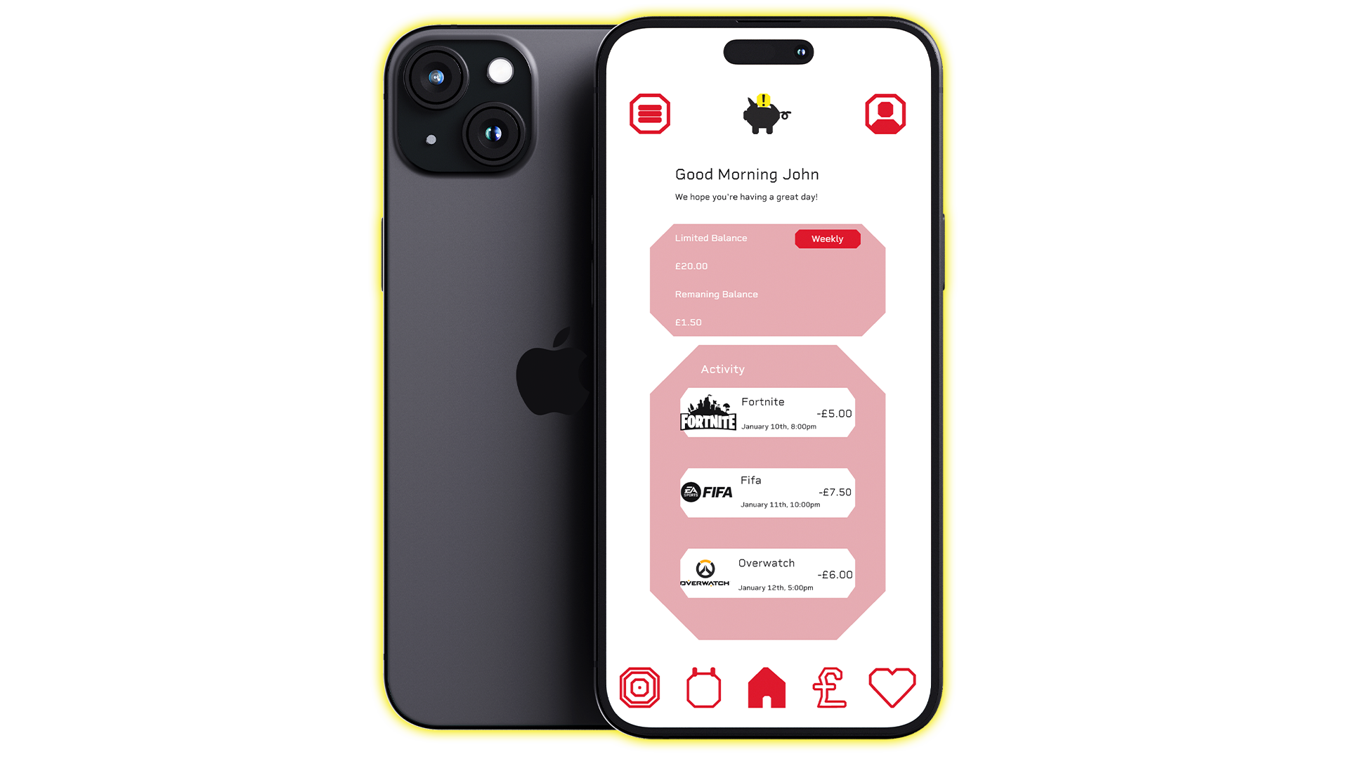 Game Saver App Homepage