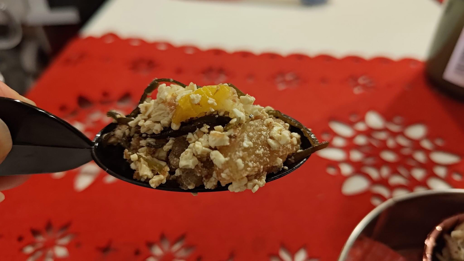 お正月メニュー：数の子とクリームチーズ