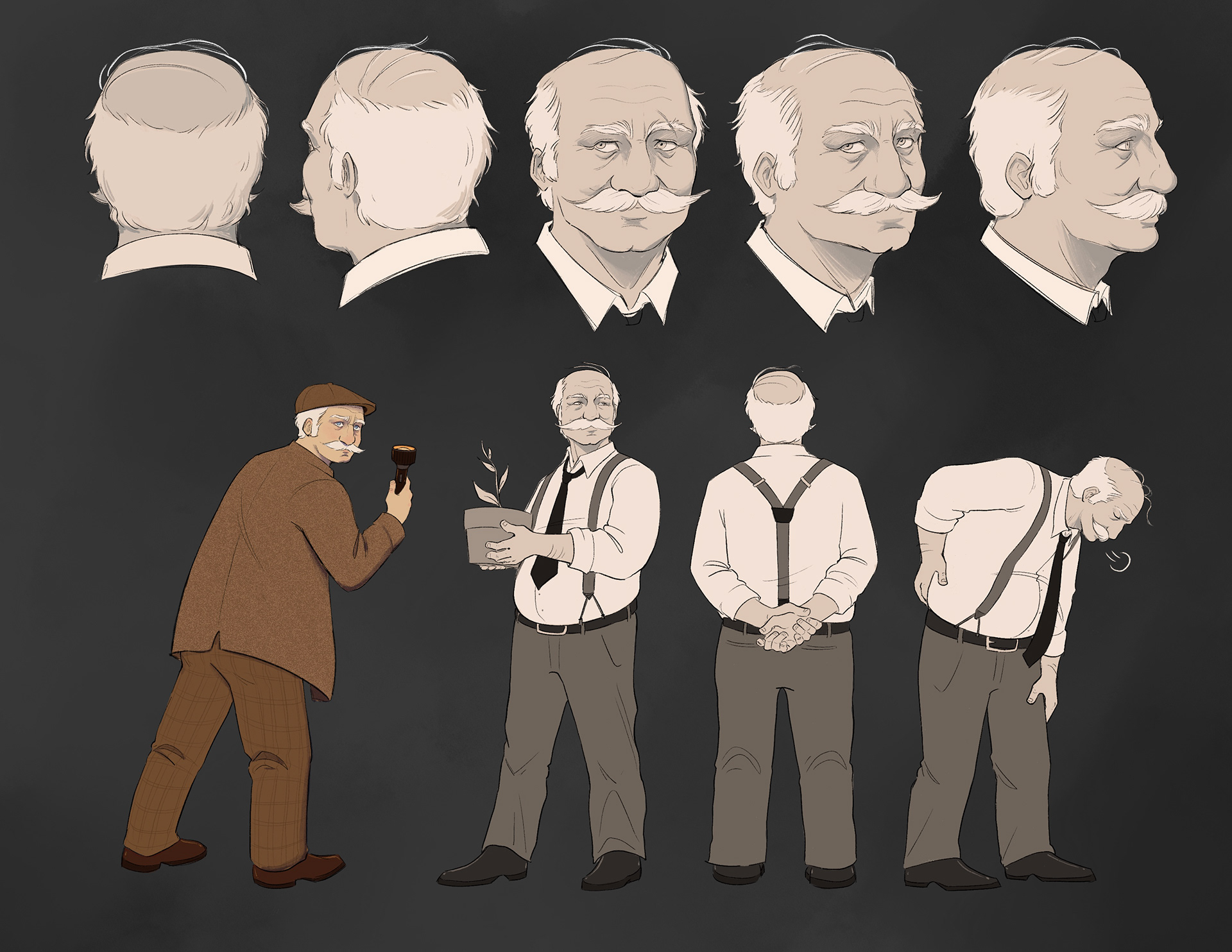 Mr. Herrington (Design for "Finch" Comic)