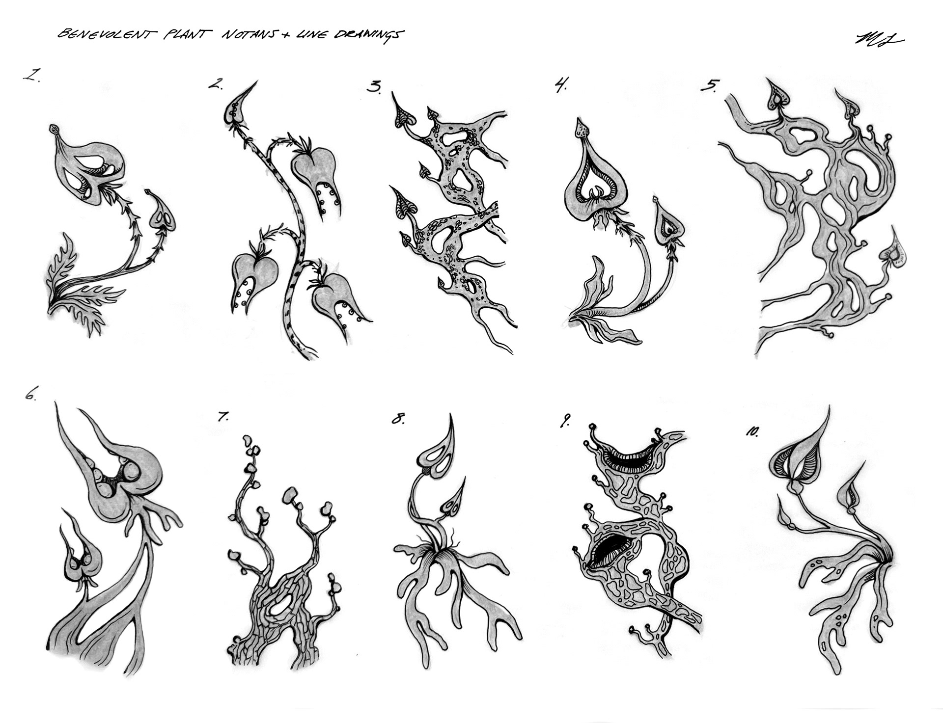 Sci-Fi Plant Designs