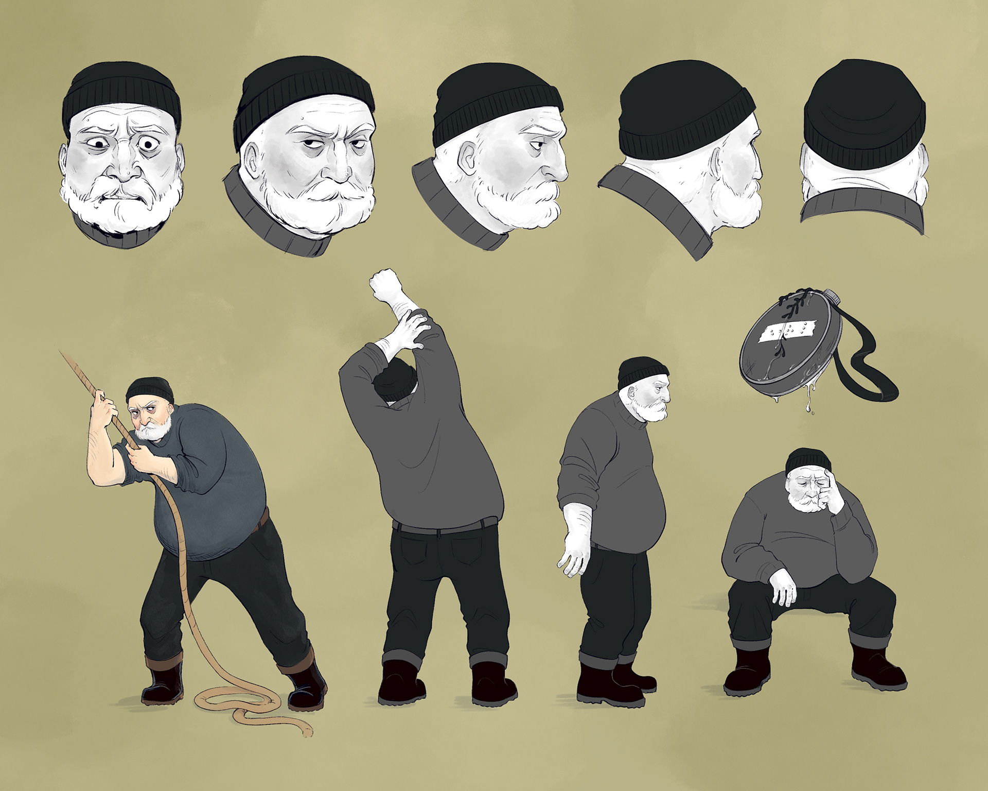 Sidney (Design for "The Fish" Comic)