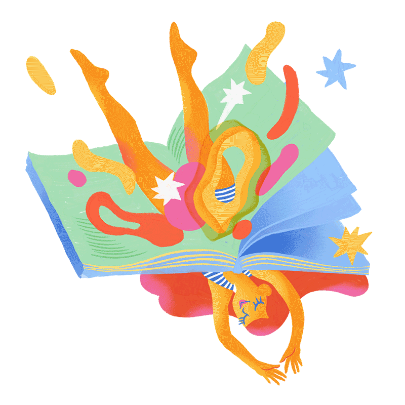 Diving into a Book