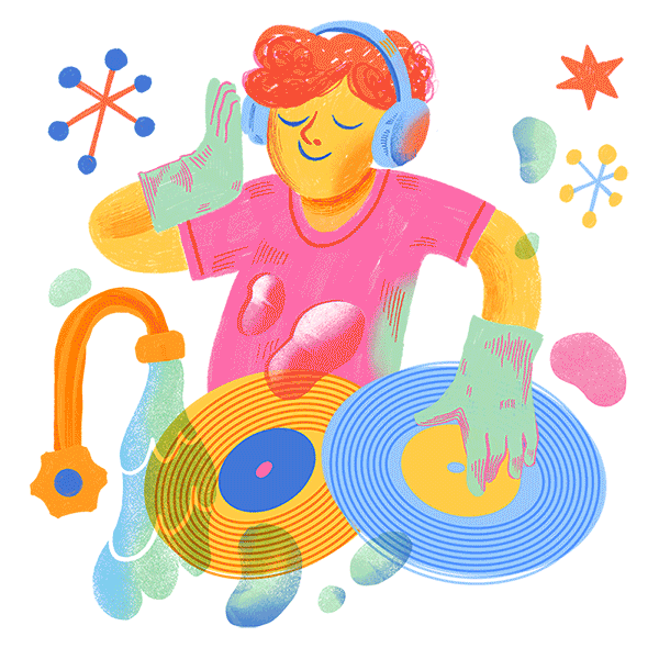 Washing Dishes to the Rhythm