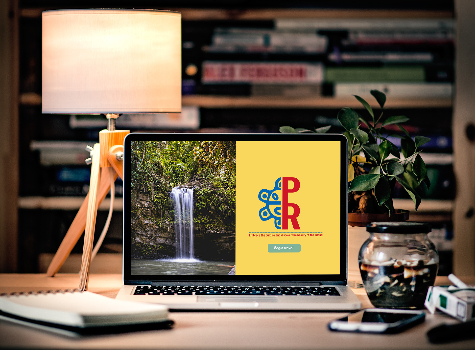 Opening page to tourism site