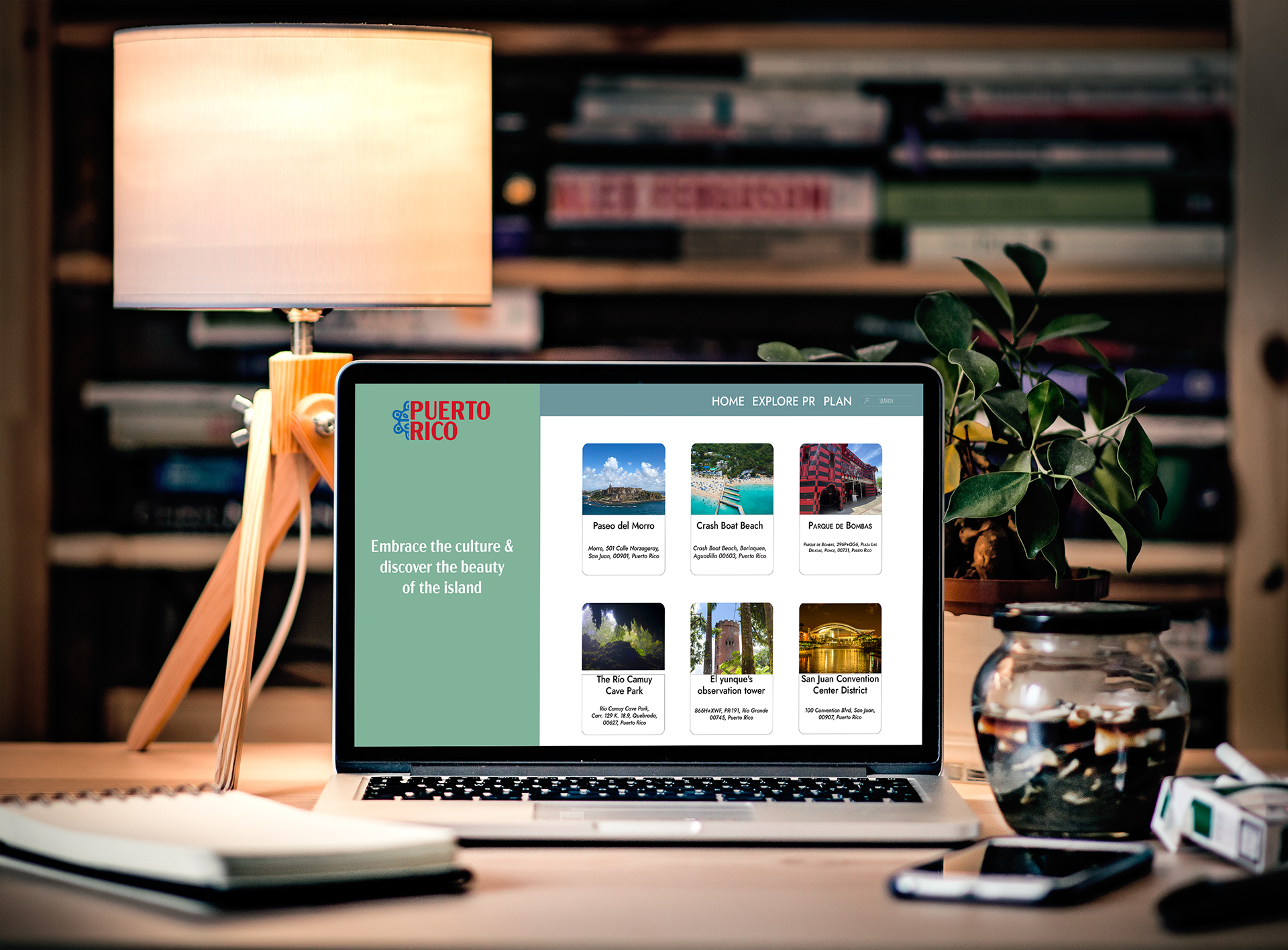 Home page for Tourism site
