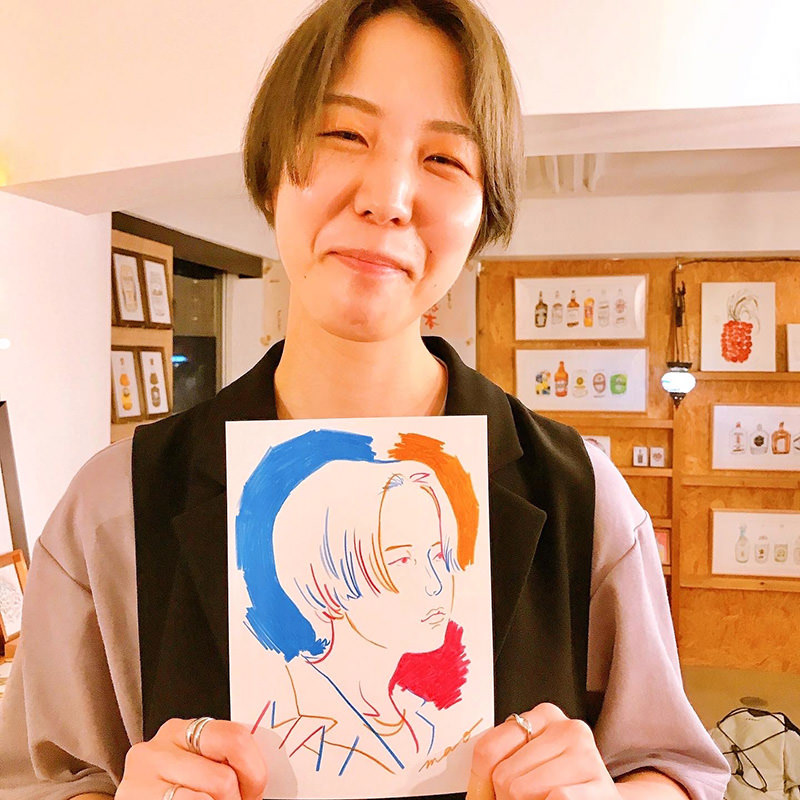 西田 真魚 MAO NISHIDA Artist / Illustrator DRAWING EVENT 3color