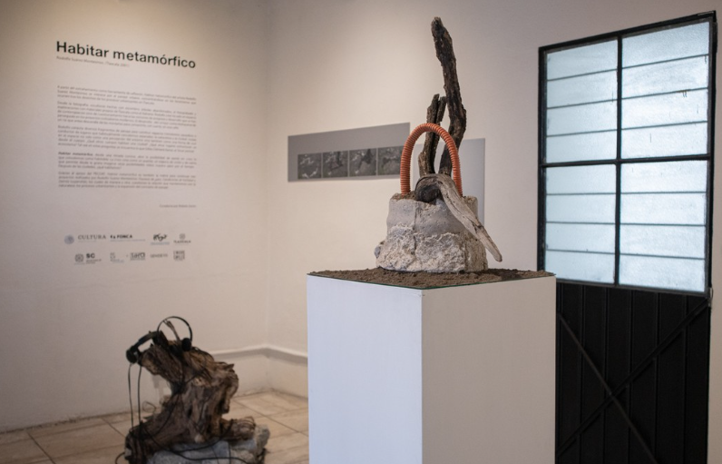 Obra del artista Rodolfo Suárez-Montesinos en la galería Munive Arte Contemporáneo (Tlaxcala, 2021). 