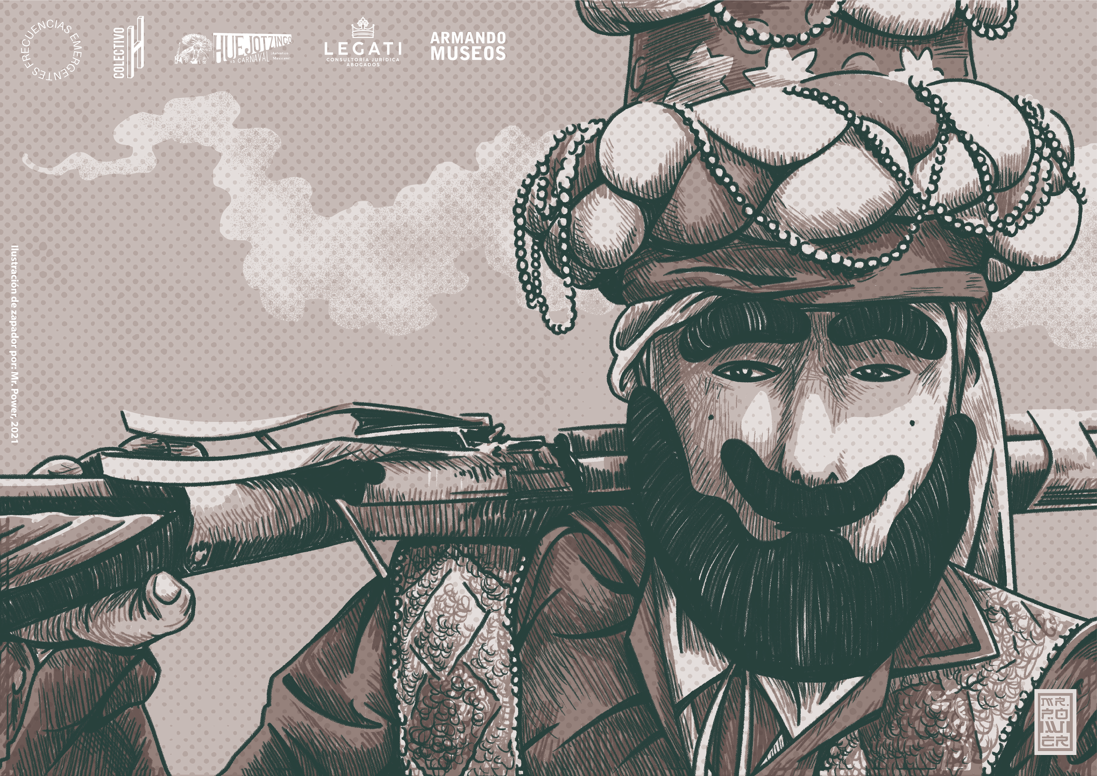 Plantilla de primera edición del fanzine publicado para Colectivo H (Lado B), 2021.