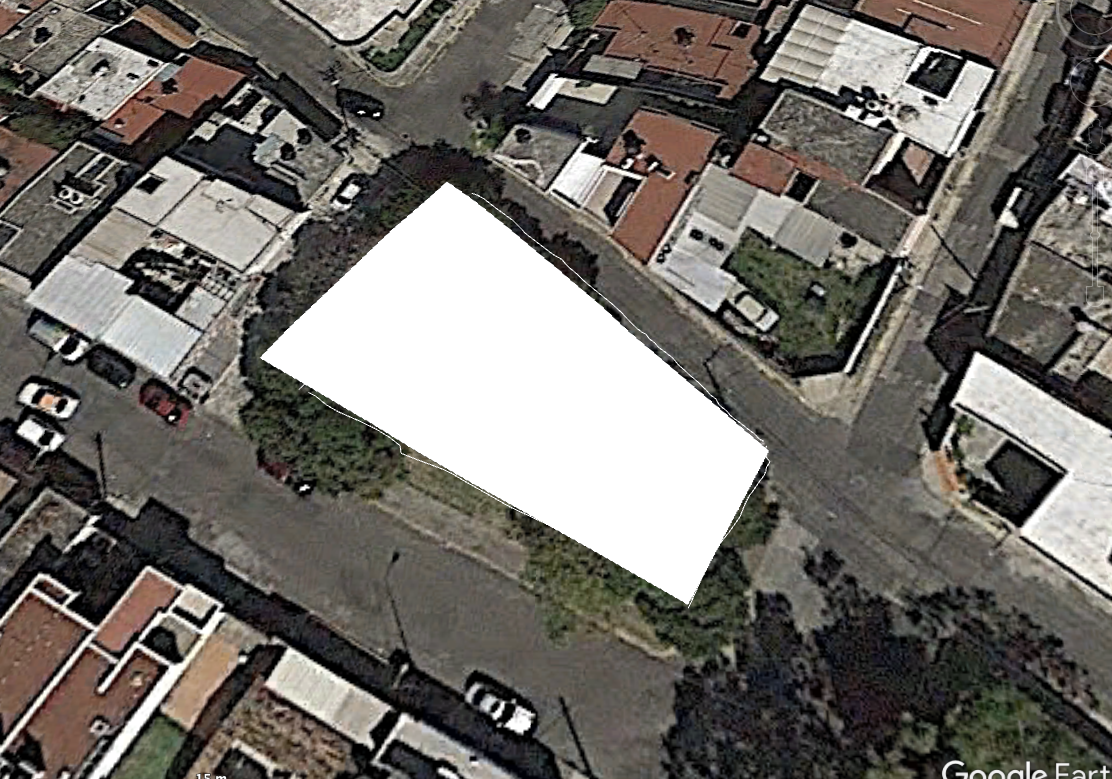 Vista del parque abandonado desde Google Images, 2019. 