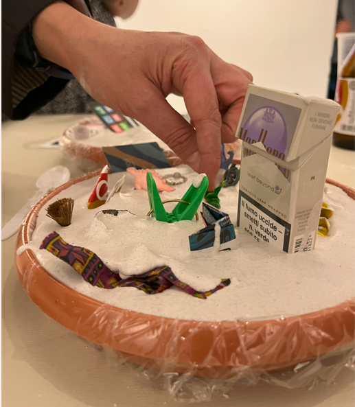 Escultura realizada a través del performance/happening organizado por el colectivo The Unperson Project. (Puebla, 2021). 