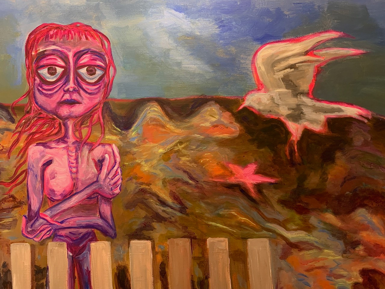 “Extremely Soft” - Acrylic on Canvas DETAIL - 36” x 48”