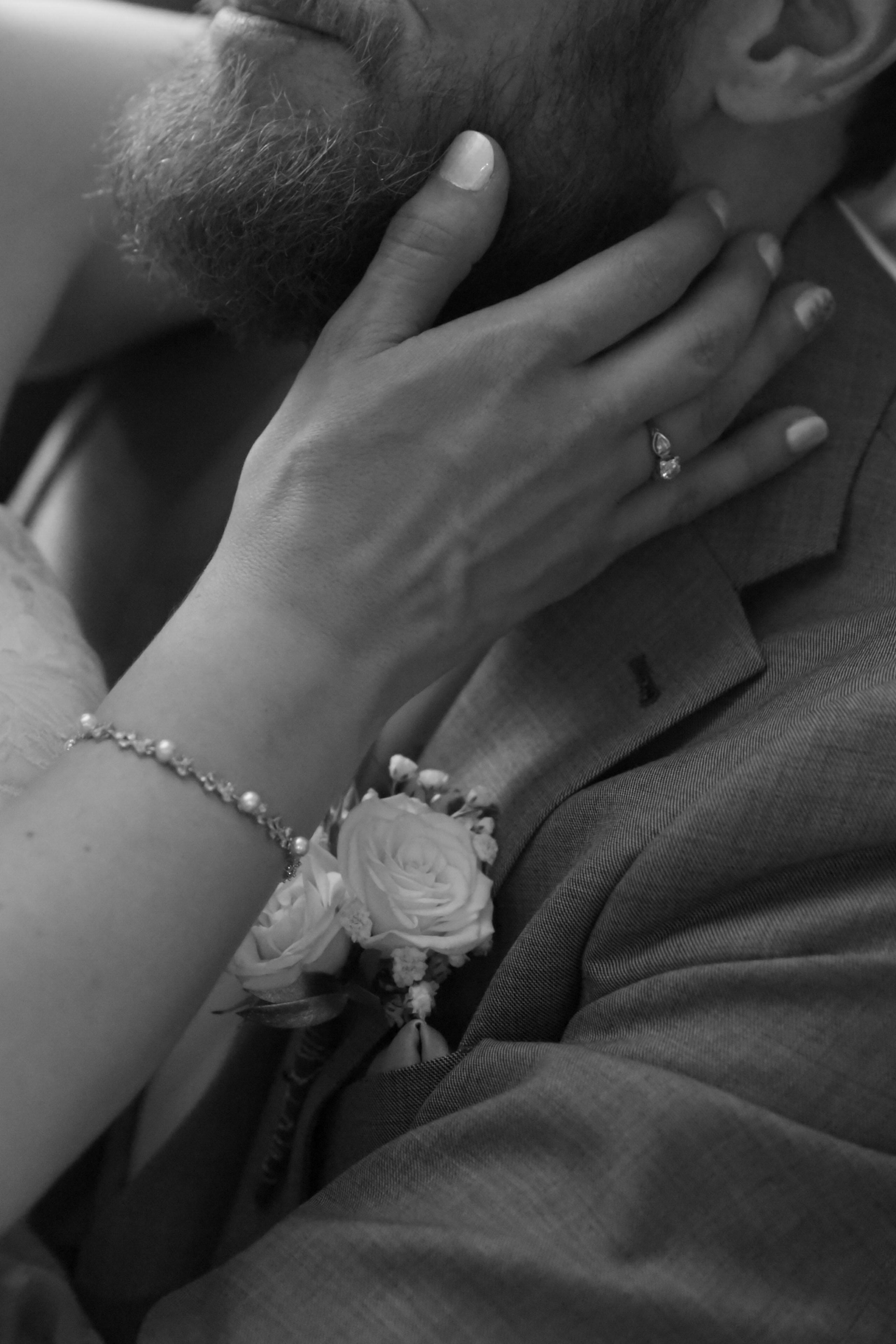 Bride & Groom sharing an intimate moment