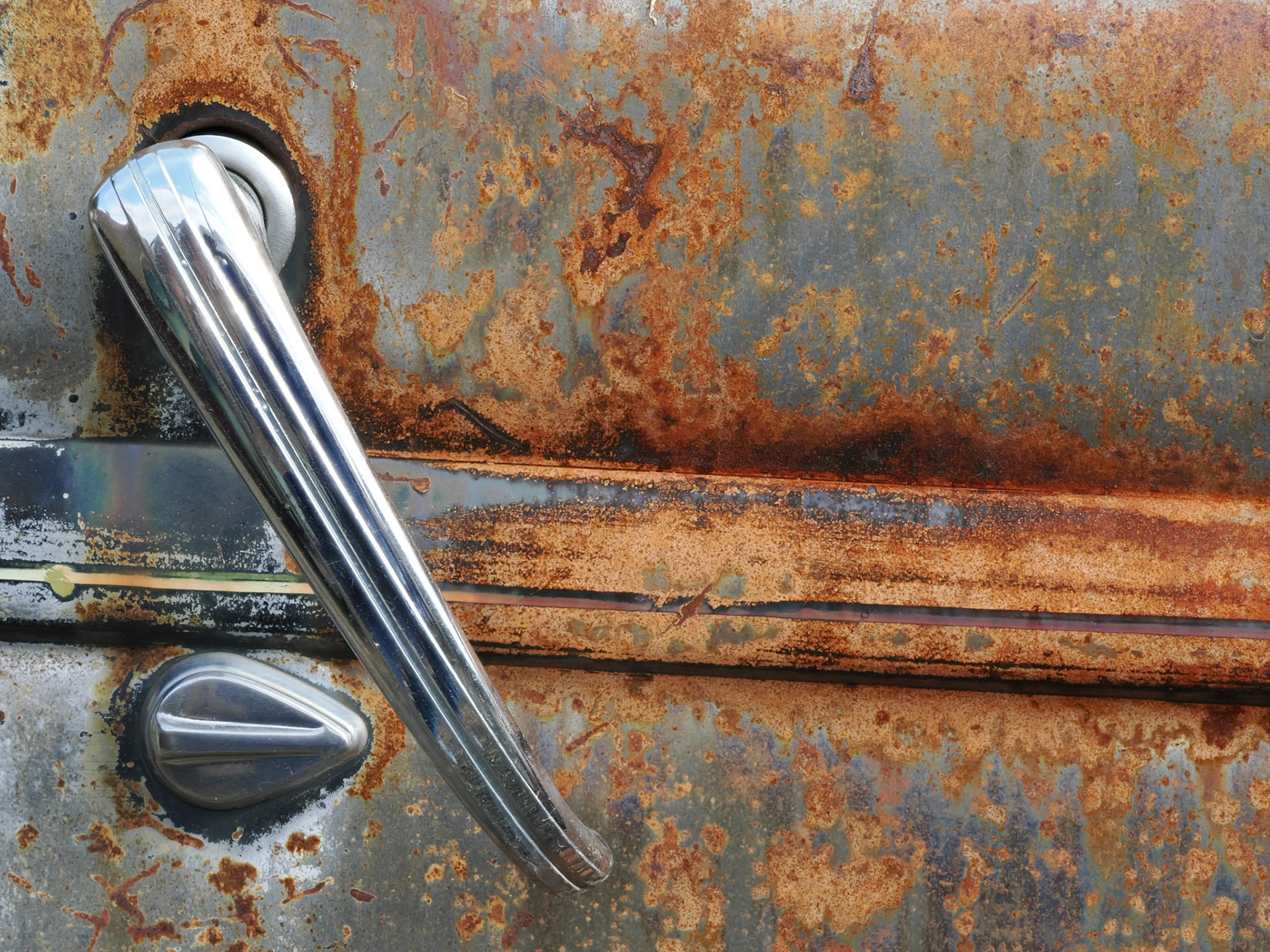 Rusty Truck Door Handle