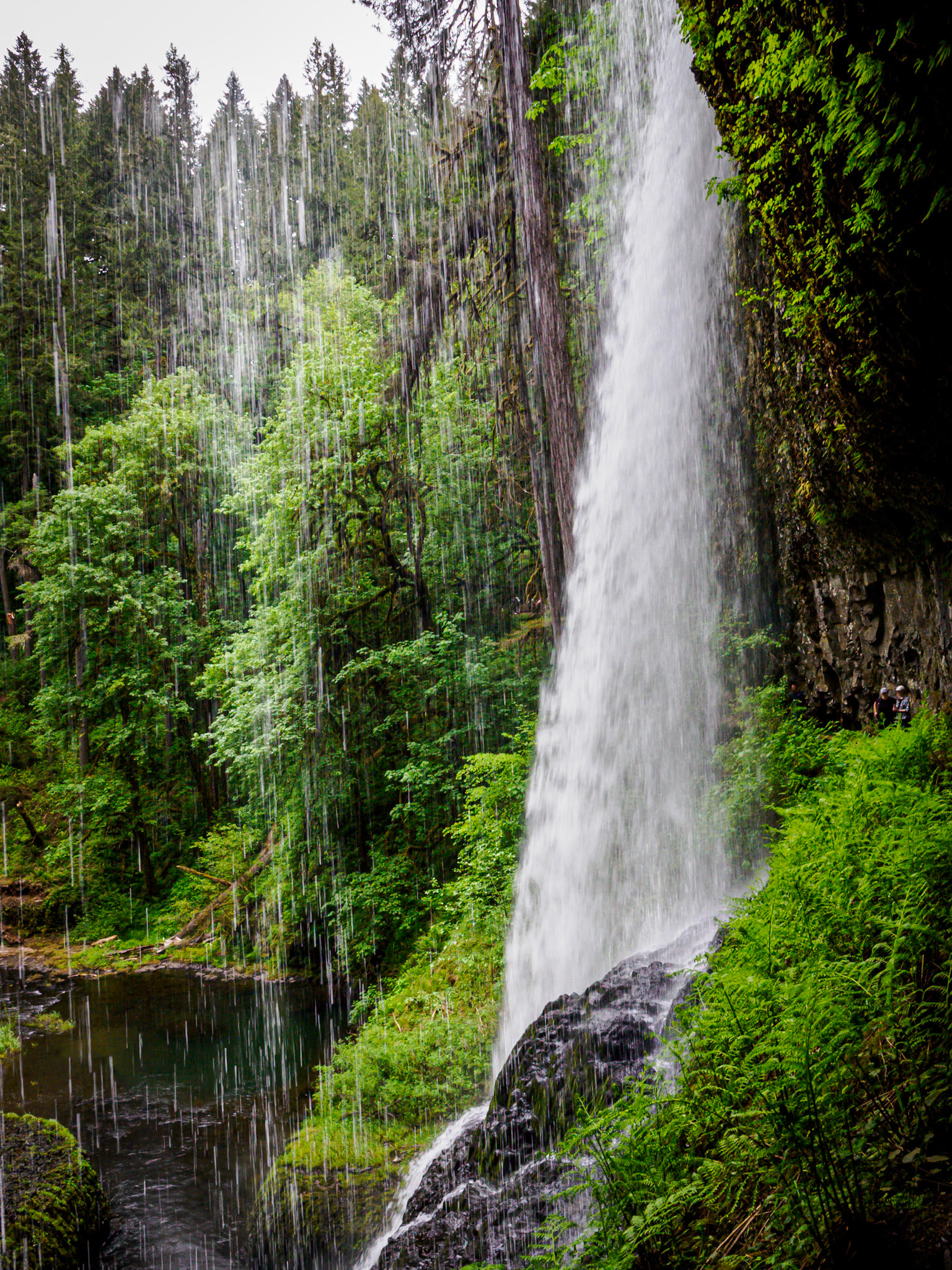 Behind the Falls
