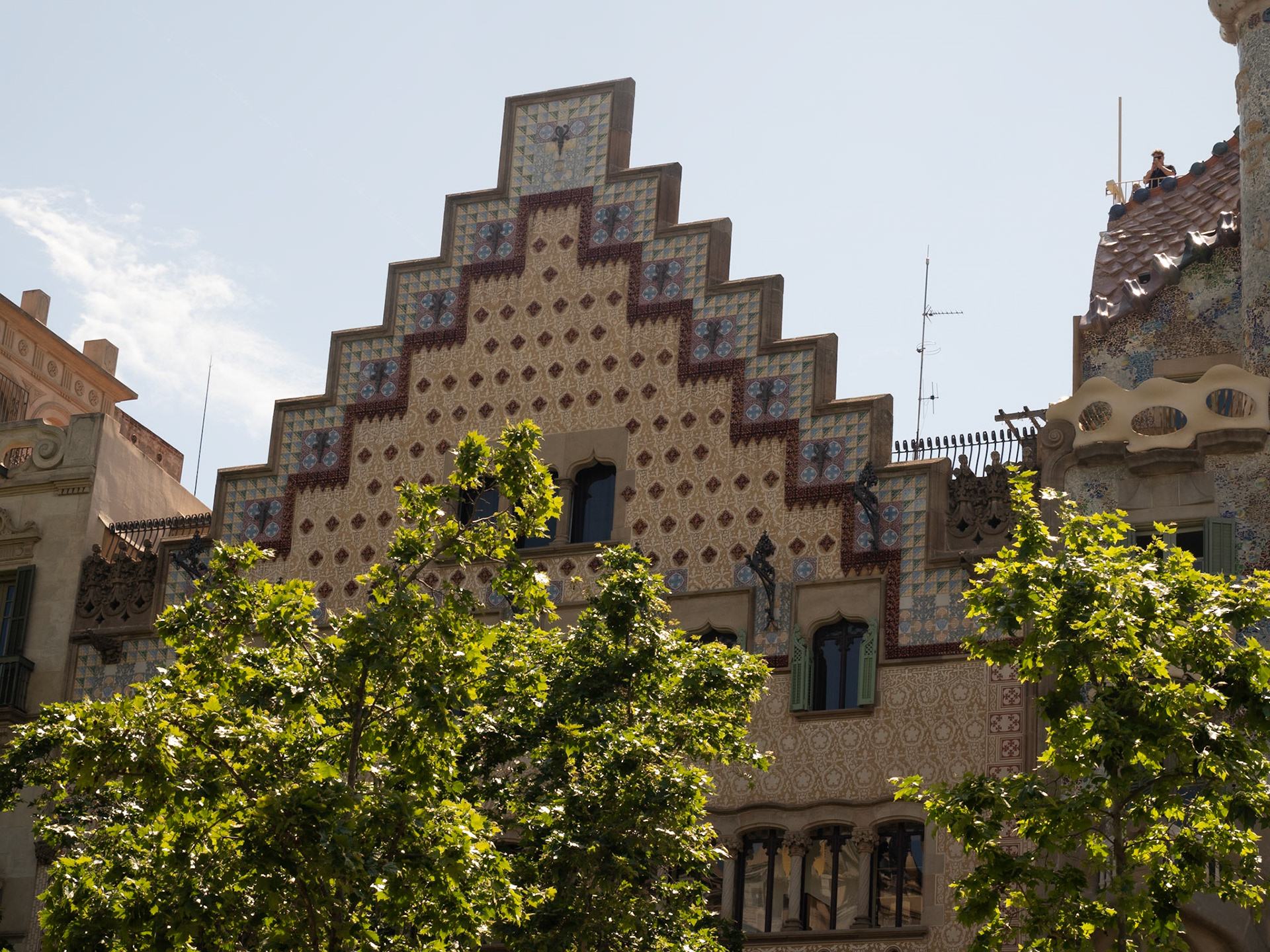 Casa Mila by Gaudi ; Barcelona Spain