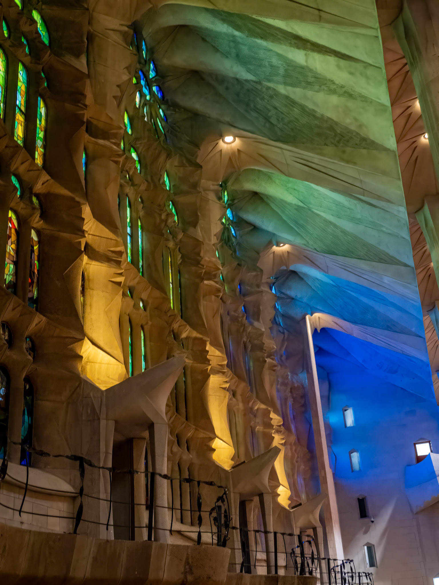 Sagrada Familia, Blue & Green 
