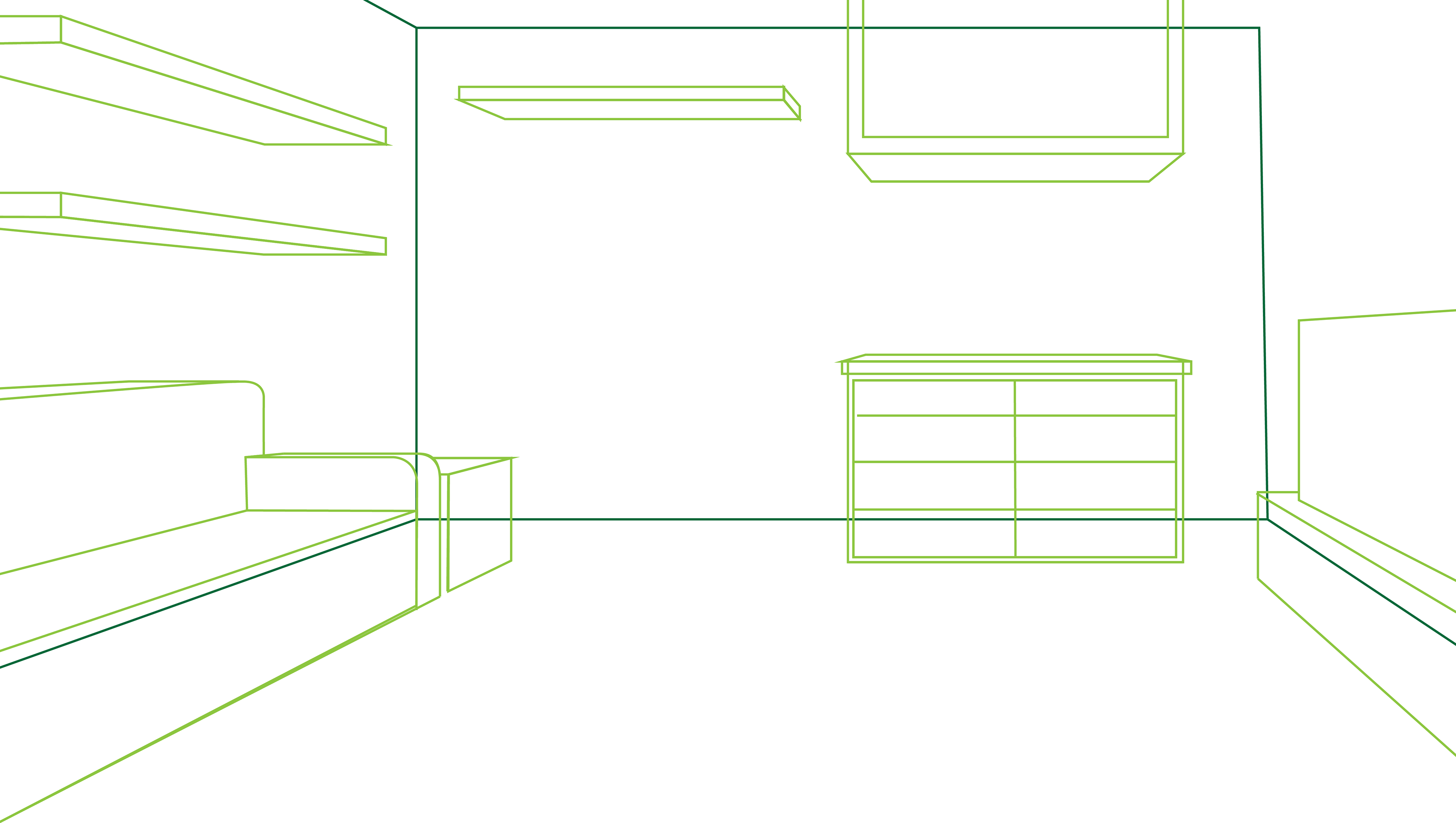 Perspective sketch 1—use of perspective grid and pen tool to layout a sketch's perspective