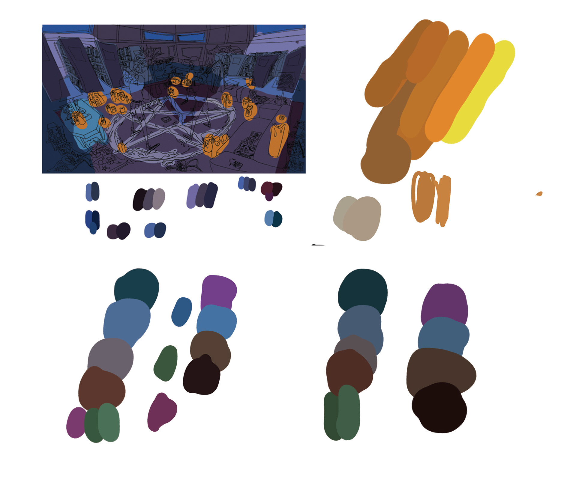 Fleshing out chosen palette