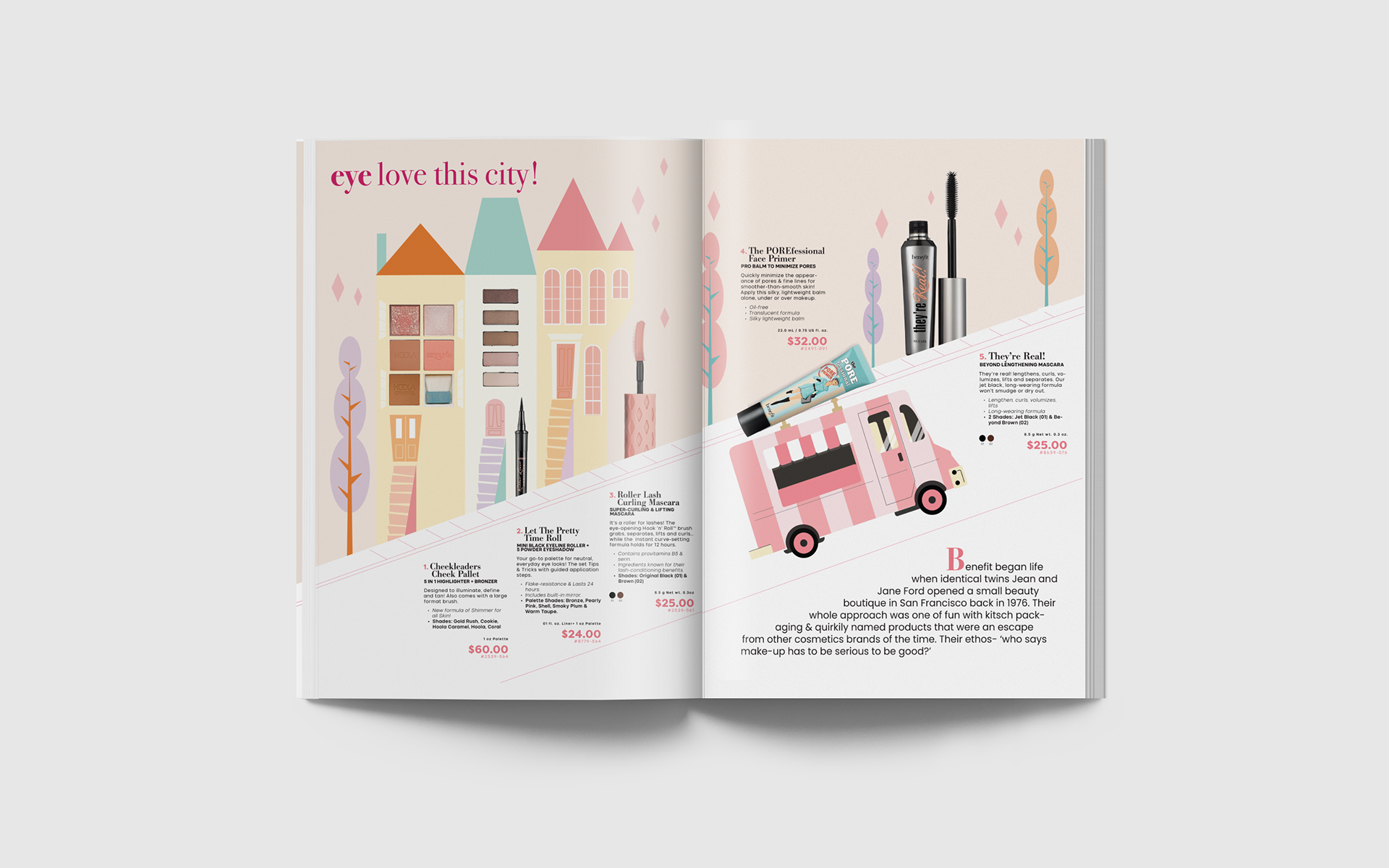 Benefit Cosmetics - Brand Illustrations