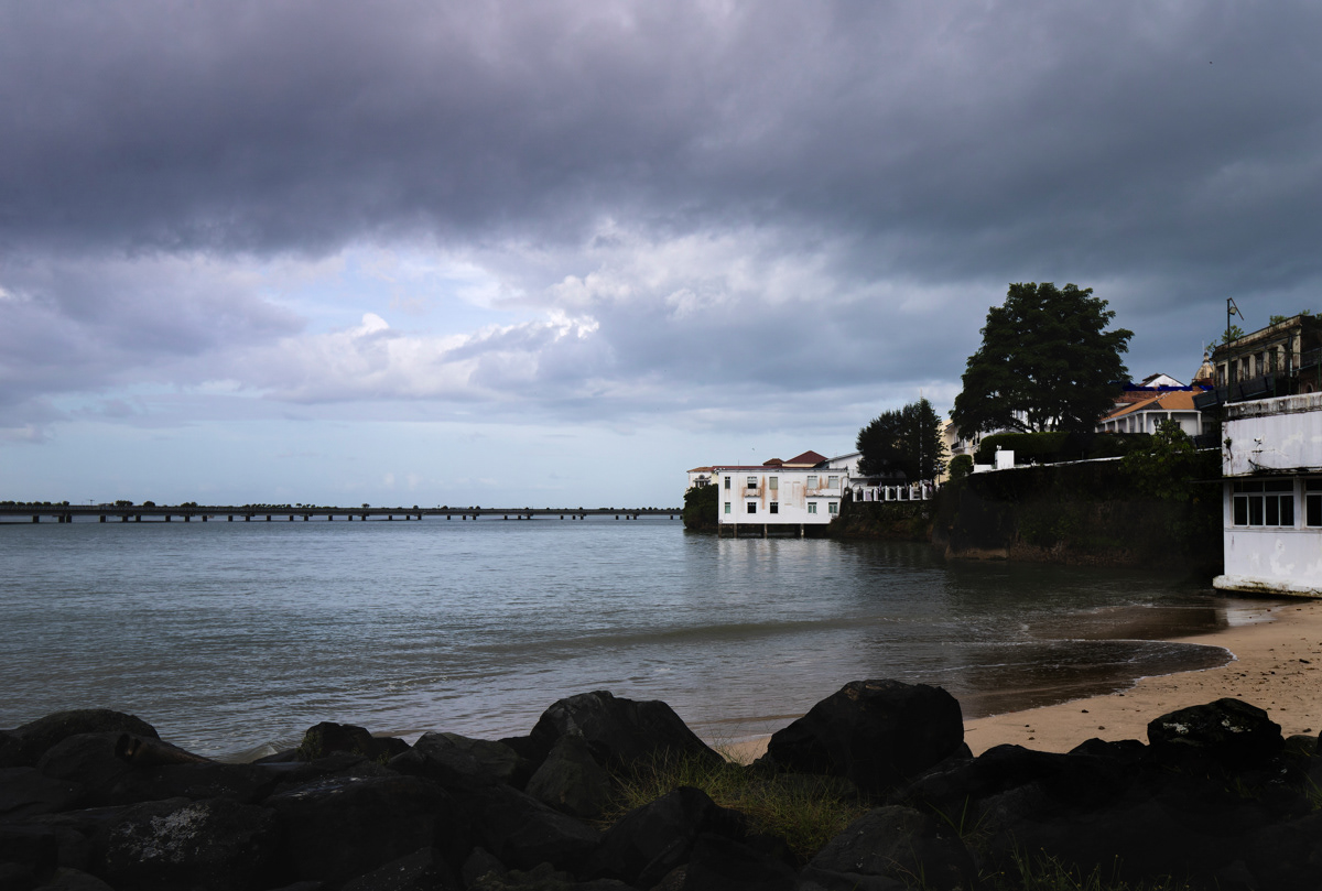 Cloud formation over Casco Antiguo in Panama City