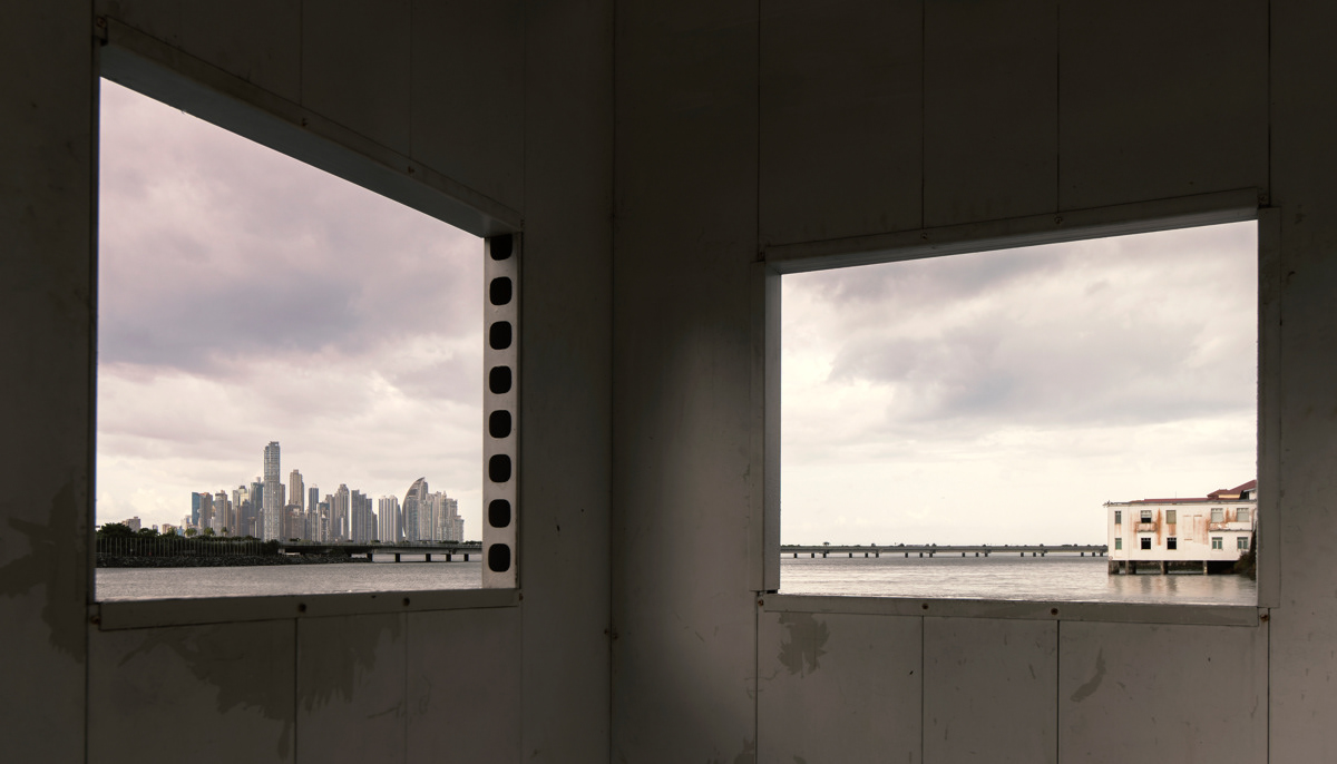 A view of old Panama City, Casco Viejo, and new Panama City