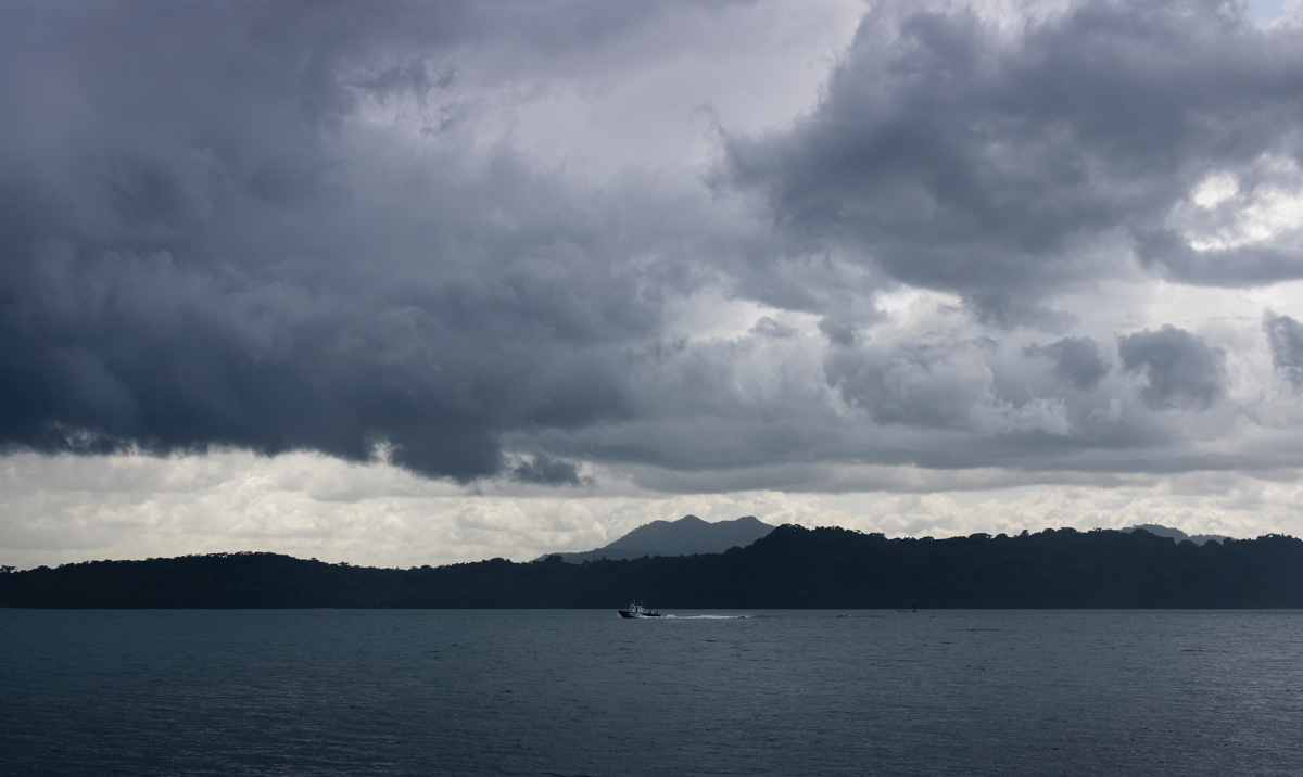 Heavy storm clouds in Panama City during rainy season fine art photo