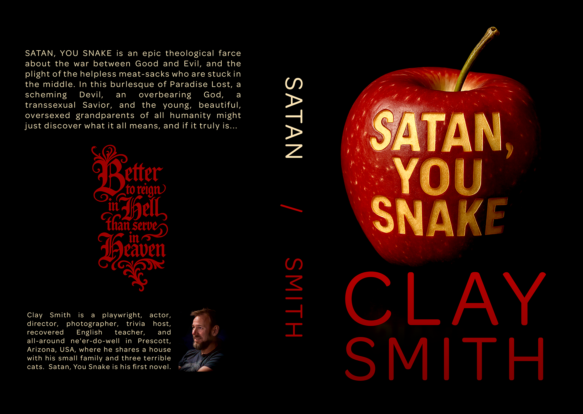 Full cover for my 2025 novel, Satan, You Snake