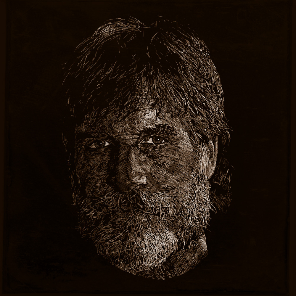 Brad Newman, digital sketch from a photograph