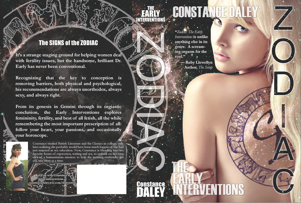 Full cover for The Early Interventions: Zodiac, by Constance Daley, for Motso Books