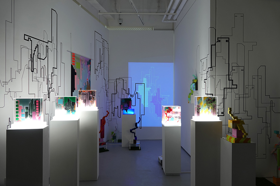Frequently Lost installation artwork by Merryn Trevethan at H Queens Hong Kong
