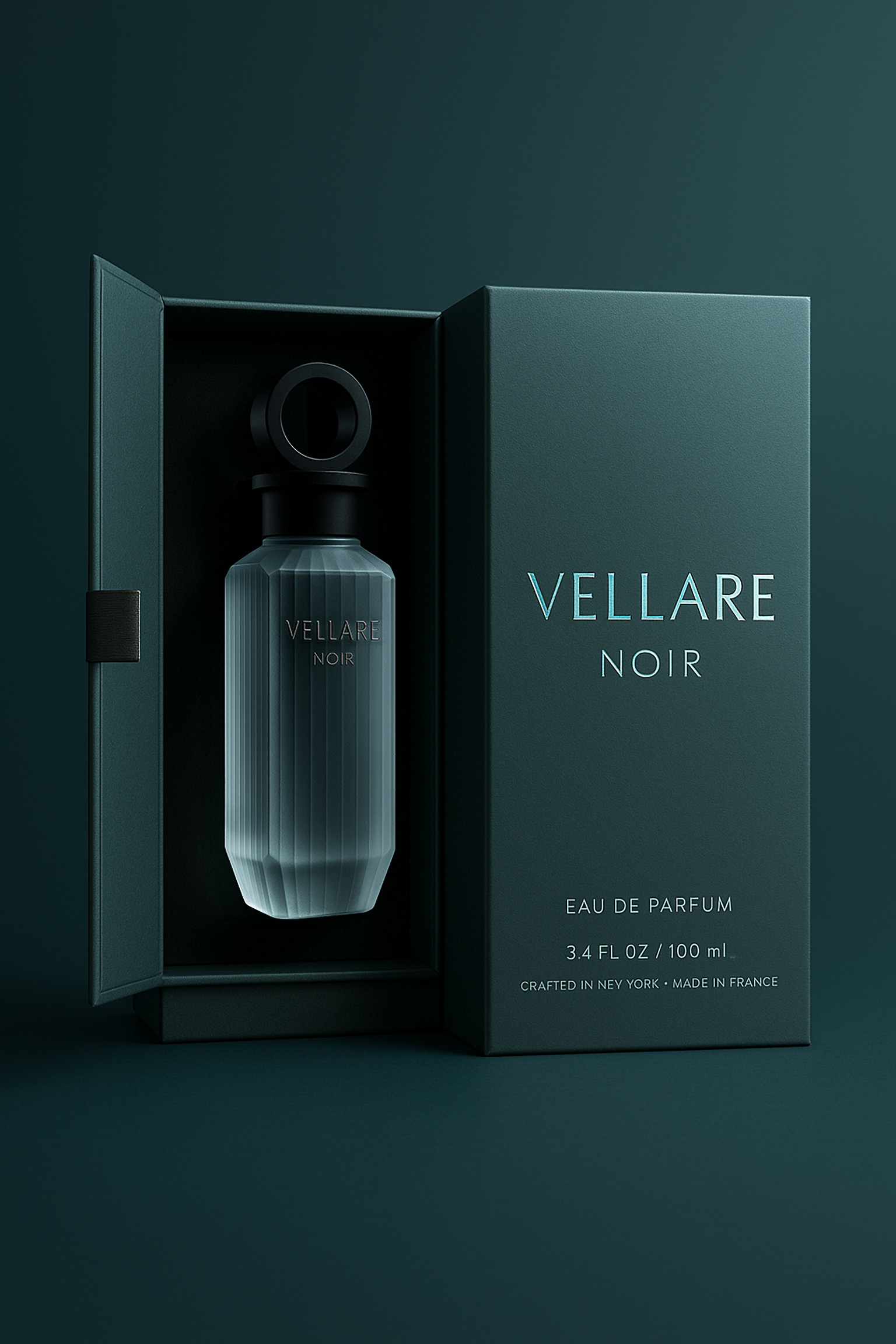 “Product set inset packaging — illuminated from side”