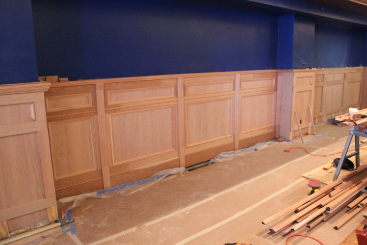 Solid Cherry Wainscoting