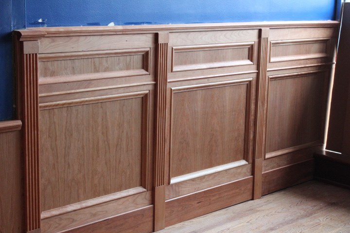 Solid Cherry Wainscoting