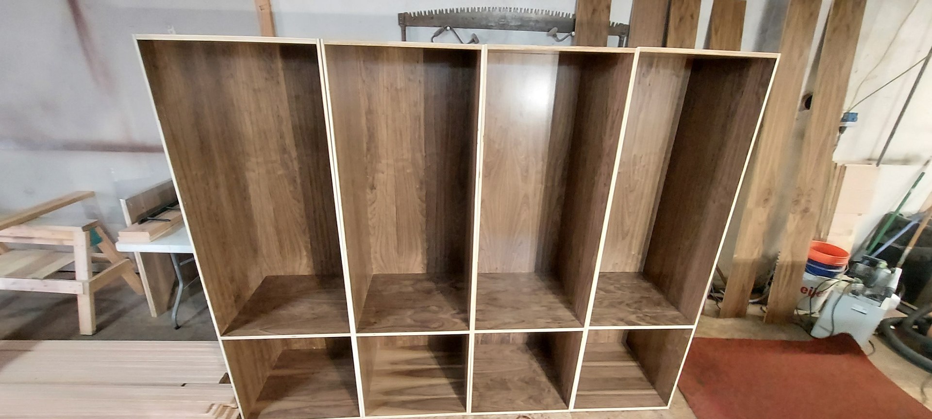 Cabinets assembled