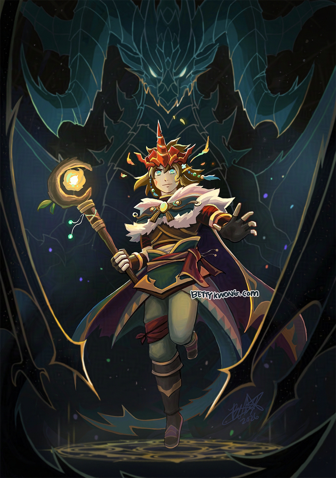 My original design on Final Fantasy's Summoner! Commissioned by Final Fantasy Union