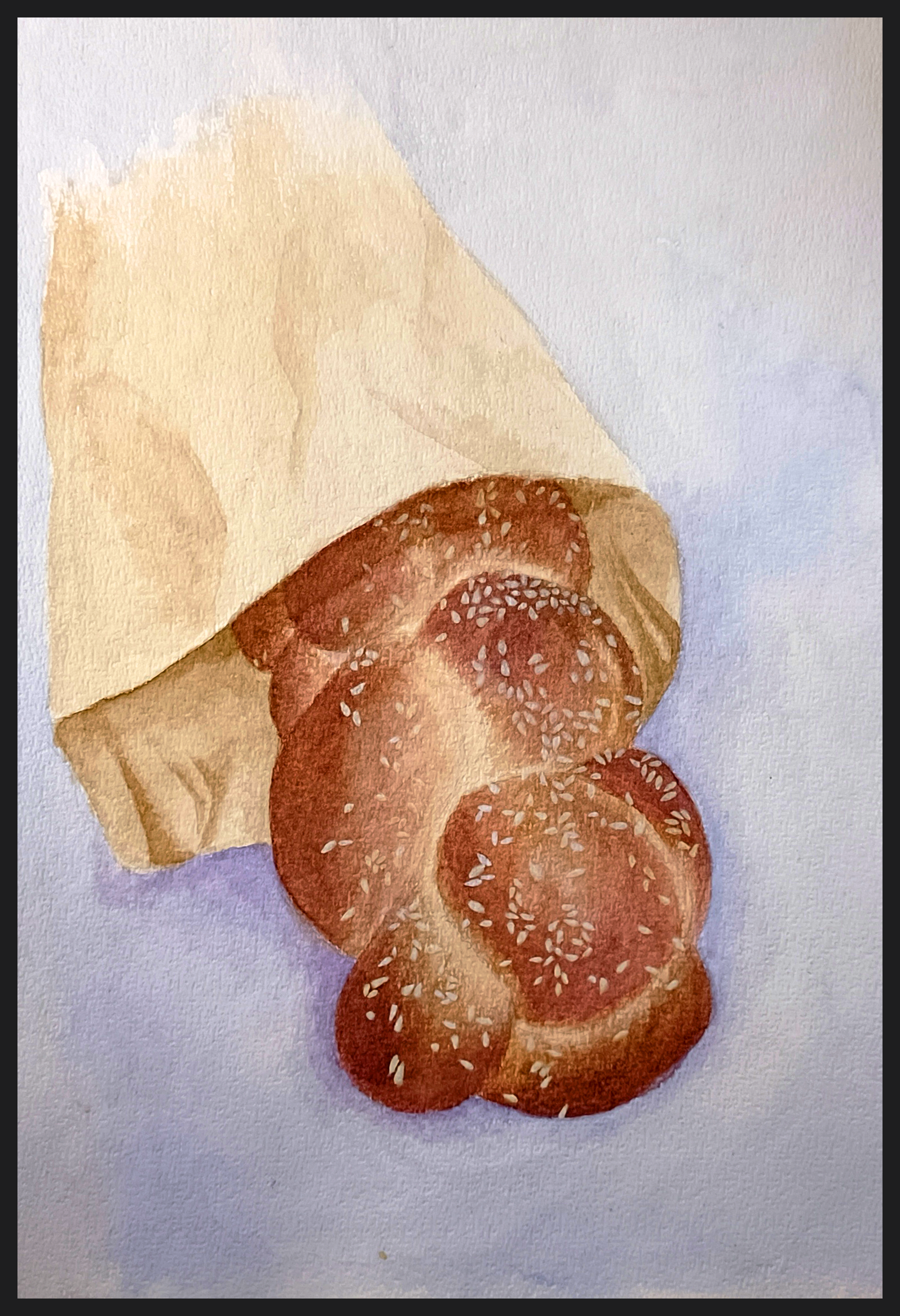 Watercolor Challah